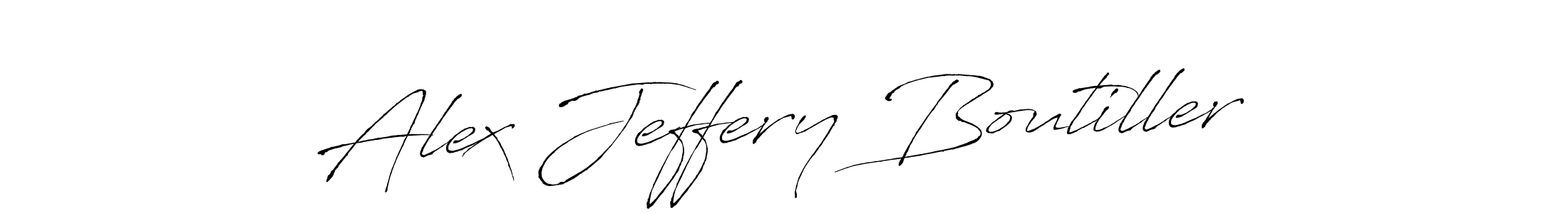 The best way (Antro_Vectra) to make a short signature is to pick only two or three words in your name. The name Alex Jeffery Boutiller include a total of six letters. For converting this name. Alex Jeffery Boutiller signature style 6 images and pictures png