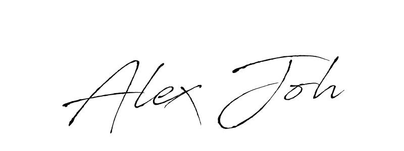 Alex Joh stylish signature style. Best Handwritten Sign (Antro_Vectra) for my name. Handwritten Signature Collection Ideas for my name Alex Joh. Alex Joh signature style 6 images and pictures png