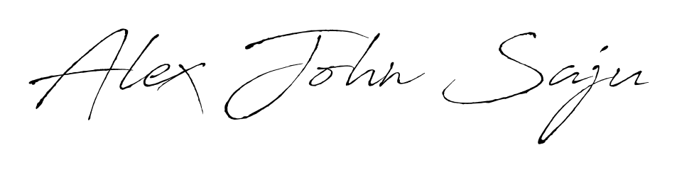 Create a beautiful signature design for name Alex John Saju. With this signature (Antro_Vectra) fonts, you can make a handwritten signature for free. Alex John Saju signature style 6 images and pictures png