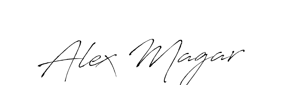 Alex Magar stylish signature style. Best Handwritten Sign (Antro_Vectra) for my name. Handwritten Signature Collection Ideas for my name Alex Magar. Alex Magar signature style 6 images and pictures png