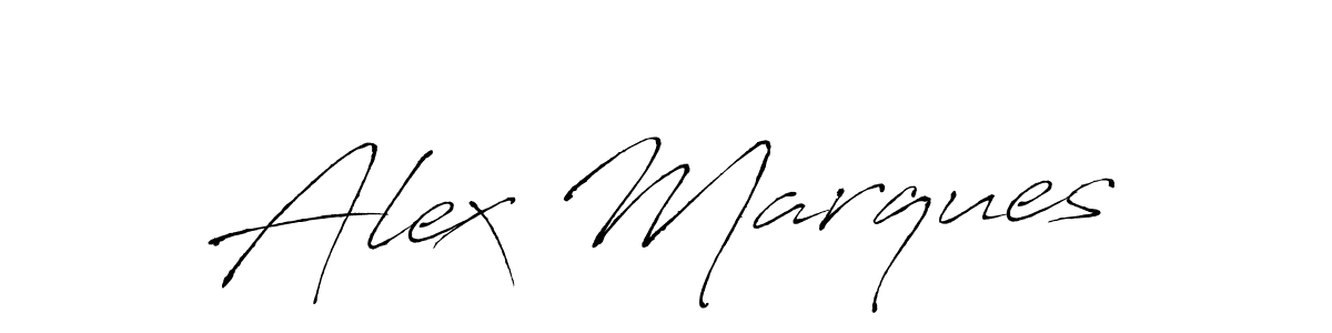 Alex Marques stylish signature style. Best Handwritten Sign (Antro_Vectra) for my name. Handwritten Signature Collection Ideas for my name Alex Marques. Alex Marques signature style 6 images and pictures png