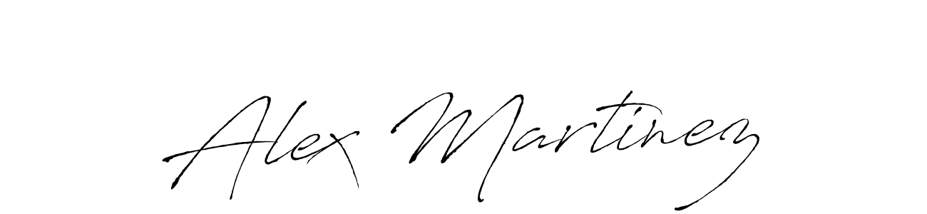 Design your own signature with our free online signature maker. With this signature software, you can create a handwritten (Antro_Vectra) signature for name Alex Martinez. Alex Martinez signature style 6 images and pictures png