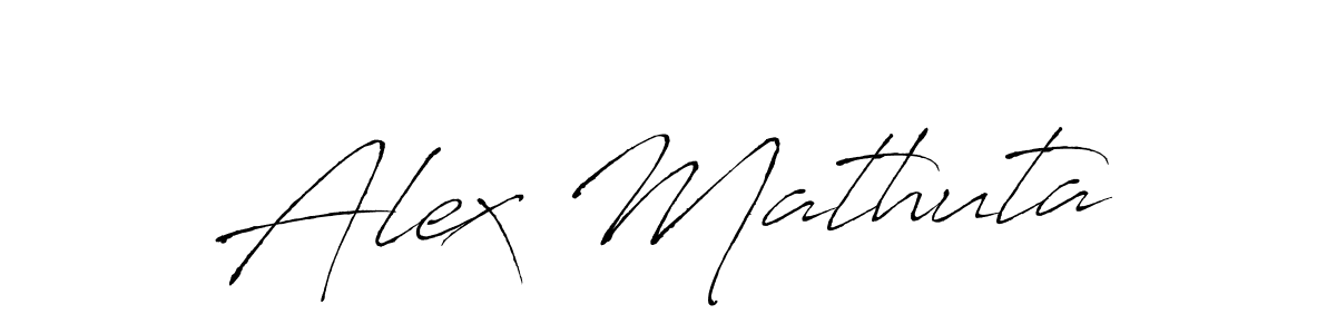 Alex Mathuta stylish signature style. Best Handwritten Sign (Antro_Vectra) for my name. Handwritten Signature Collection Ideas for my name Alex Mathuta. Alex Mathuta signature style 6 images and pictures png