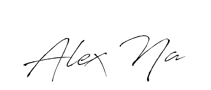 Alex Na stylish signature style. Best Handwritten Sign (Antro_Vectra) for my name. Handwritten Signature Collection Ideas for my name Alex Na. Alex Na signature style 6 images and pictures png