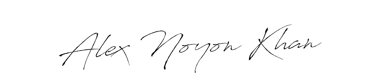 Antro_Vectra is a professional signature style that is perfect for those who want to add a touch of class to their signature. It is also a great choice for those who want to make their signature more unique. Get Alex Noyon Khan name to fancy signature for free. Alex Noyon Khan signature style 6 images and pictures png