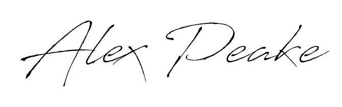 Make a beautiful signature design for name Alex Peake. With this signature (Antro_Vectra) style, you can create a handwritten signature for free. Alex Peake signature style 6 images and pictures png