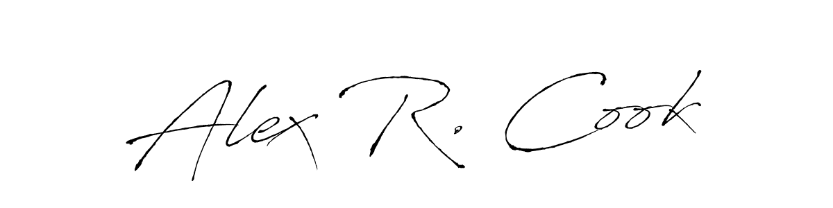 The best way (Antro_Vectra) to make a short signature is to pick only two or three words in your name. The name Alex R. Cook include a total of six letters. For converting this name. Alex R. Cook signature style 6 images and pictures png