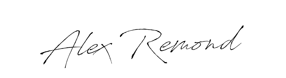 How to make Alex Remond name signature. Use Antro_Vectra style for creating short signs online. This is the latest handwritten sign. Alex Remond signature style 6 images and pictures png