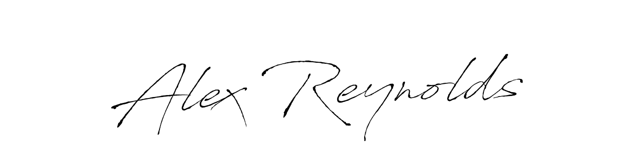 How to make Alex Reynolds name signature. Use Antro_Vectra style for creating short signs online. This is the latest handwritten sign. Alex Reynolds signature style 6 images and pictures png