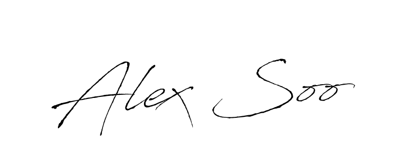 Design your own signature with our free online signature maker. With this signature software, you can create a handwritten (Antro_Vectra) signature for name Alex Soo. Alex Soo signature style 6 images and pictures png