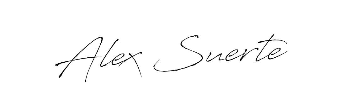 The best way (Antro_Vectra) to make a short signature is to pick only two or three words in your name. The name Alex Suerte include a total of six letters. For converting this name. Alex Suerte signature style 6 images and pictures png