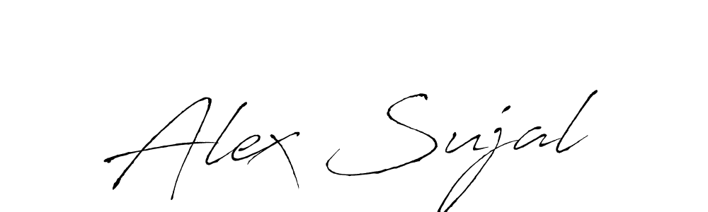 The best way (Antro_Vectra) to make a short signature is to pick only two or three words in your name. The name Alex Sujal include a total of six letters. For converting this name. Alex Sujal signature style 6 images and pictures png