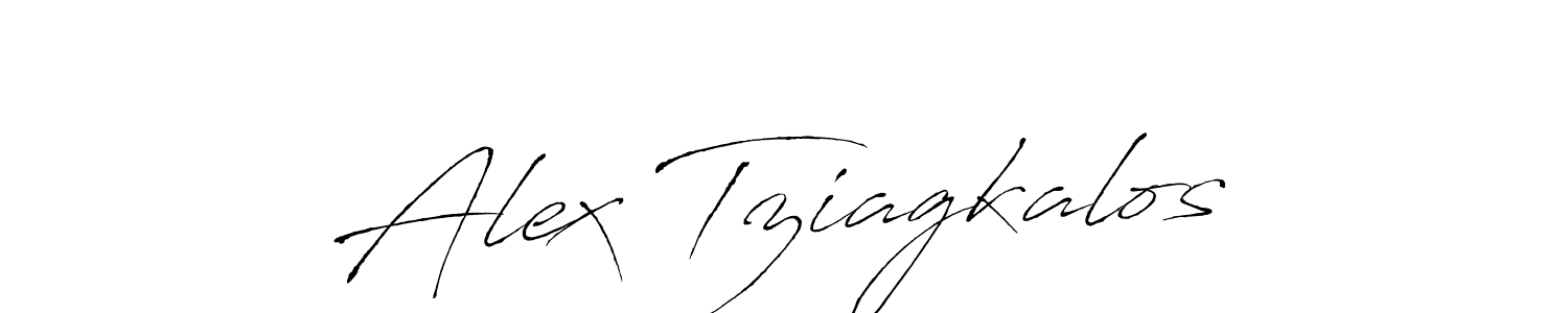 Make a beautiful signature design for name Alex Tziagkalos. With this signature (Antro_Vectra) style, you can create a handwritten signature for free. Alex Tziagkalos signature style 6 images and pictures png