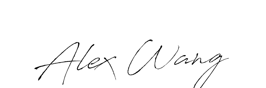 Make a beautiful signature design for name Alex Wang. With this signature (Antro_Vectra) style, you can create a handwritten signature for free. Alex Wang signature style 6 images and pictures png