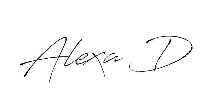 Also we have Alexa D name is the best signature style. Create professional handwritten signature collection using Antro_Vectra autograph style. Alexa D signature style 6 images and pictures png