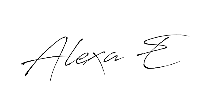 Antro_Vectra is a professional signature style that is perfect for those who want to add a touch of class to their signature. It is also a great choice for those who want to make their signature more unique. Get Alexa E name to fancy signature for free. Alexa E signature style 6 images and pictures png