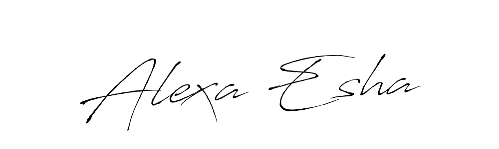 You should practise on your own different ways (Antro_Vectra) to write your name (Alexa Esha) in signature. don't let someone else do it for you. Alexa Esha signature style 6 images and pictures png