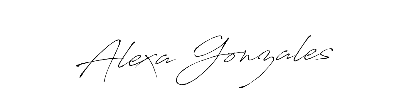 Also we have Alexa Gonzales name is the best signature style. Create professional handwritten signature collection using Antro_Vectra autograph style. Alexa Gonzales signature style 6 images and pictures png