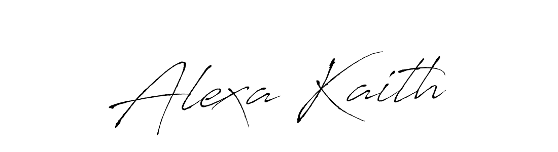 Make a beautiful signature design for name Alexa Kaith. With this signature (Antro_Vectra) style, you can create a handwritten signature for free. Alexa Kaith signature style 6 images and pictures png