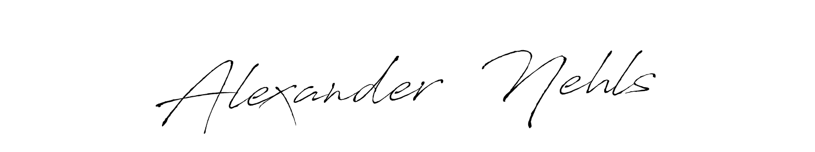 This is the best signature style for the Alexander  Nehls name. Also you like these signature font (Antro_Vectra). Mix name signature. Alexander  Nehls signature style 6 images and pictures png