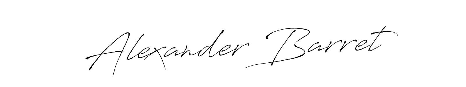How to make Alexander Barret name signature. Use Antro_Vectra style for creating short signs online. This is the latest handwritten sign. Alexander Barret signature style 6 images and pictures png