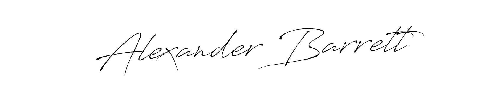 How to make Alexander Barrett name signature. Use Antro_Vectra style for creating short signs online. This is the latest handwritten sign. Alexander Barrett signature style 6 images and pictures png