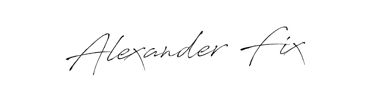 Use a signature maker to create a handwritten signature online. With this signature software, you can design (Antro_Vectra) your own signature for name Alexander Fix. Alexander Fix signature style 6 images and pictures png