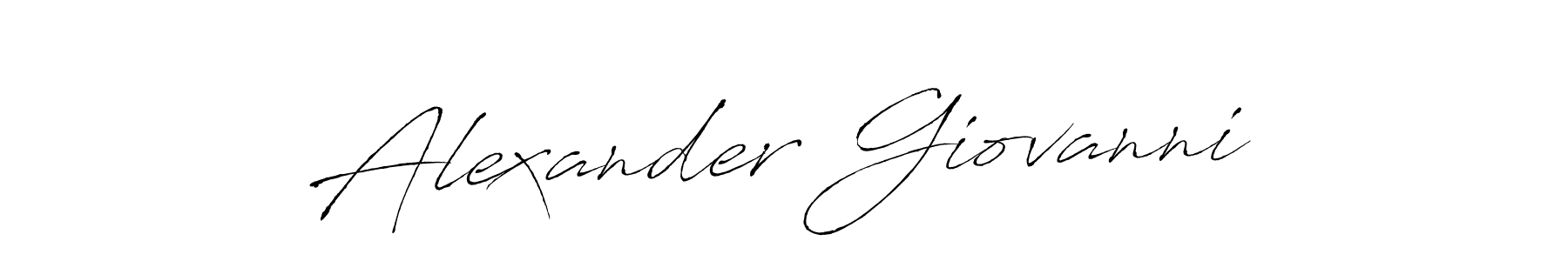 Make a beautiful signature design for name Alexander Giovanni. With this signature (Antro_Vectra) style, you can create a handwritten signature for free. Alexander Giovanni signature style 6 images and pictures png