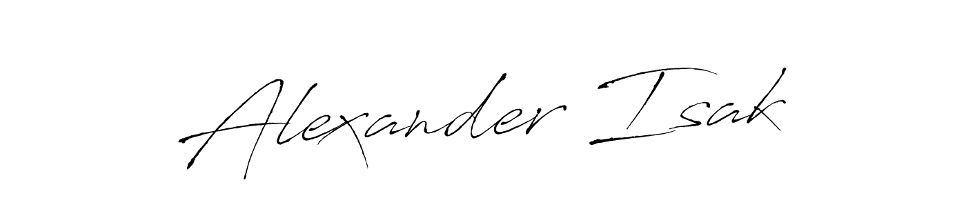 Design your own signature with our free online signature maker. With this signature software, you can create a handwritten (Antro_Vectra) signature for name Alexander Isak. Alexander Isak signature style 6 images and pictures png