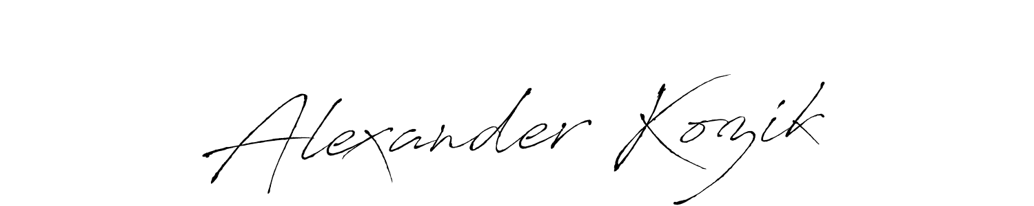 Make a beautiful signature design for name Alexander Kozik. Use this online signature maker to create a handwritten signature for free. Alexander Kozik signature style 6 images and pictures png