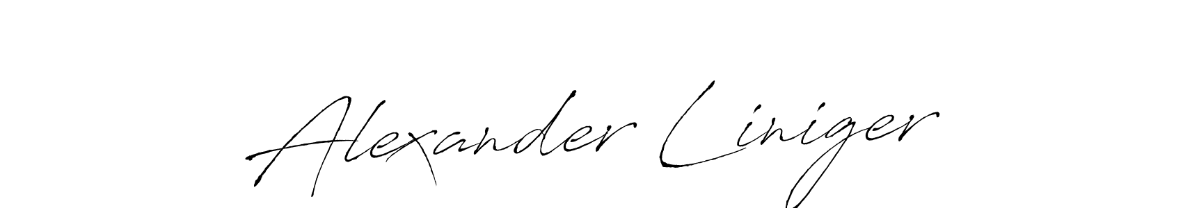 It looks lik you need a new signature style for name Alexander Liniger. Design unique handwritten (Antro_Vectra) signature with our free signature maker in just a few clicks. Alexander Liniger signature style 6 images and pictures png