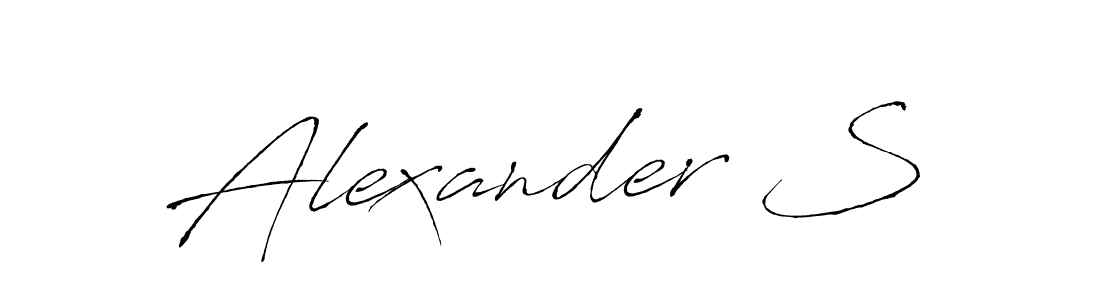 How to make Alexander S name signature. Use Antro_Vectra style for creating short signs online. This is the latest handwritten sign. Alexander S signature style 6 images and pictures png