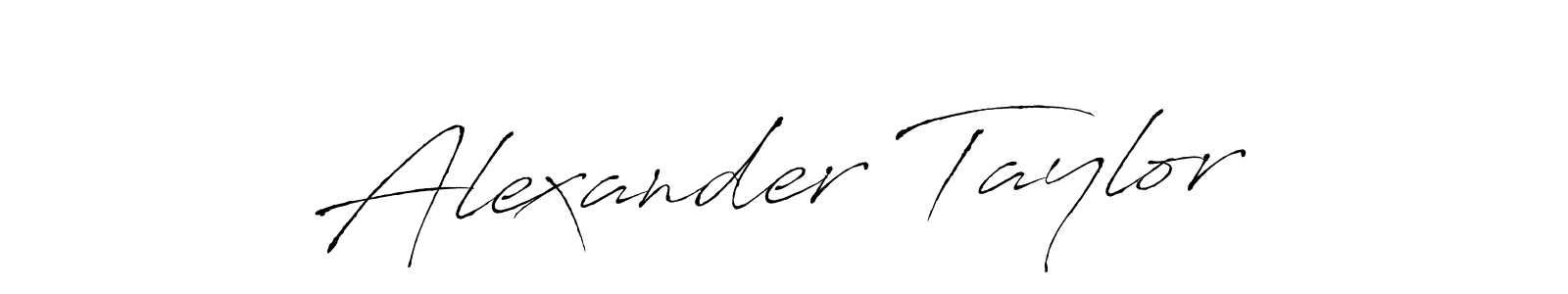 Design your own signature with our free online signature maker. With this signature software, you can create a handwritten (Antro_Vectra) signature for name Alexander Taylor. Alexander Taylor signature style 6 images and pictures png