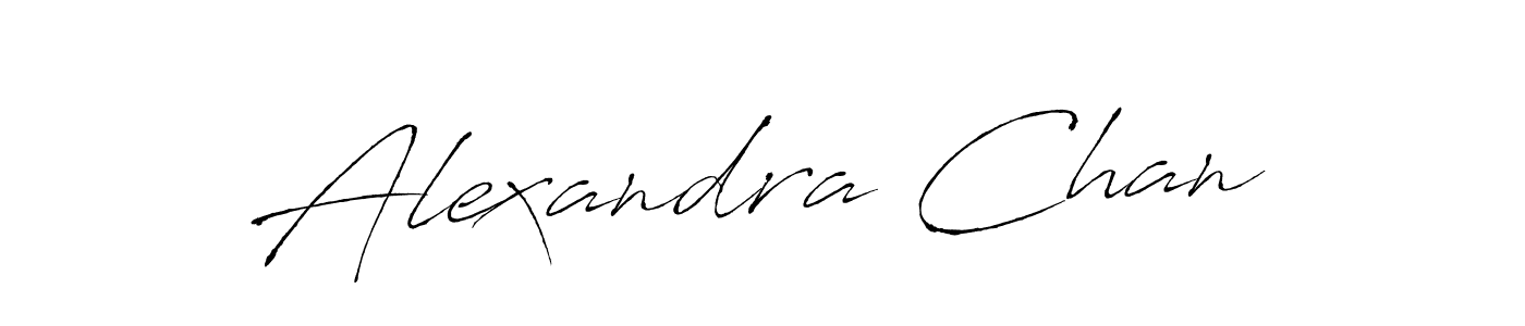 How to make Alexandra Chan name signature. Use Antro_Vectra style for creating short signs online. This is the latest handwritten sign. Alexandra Chan signature style 6 images and pictures png