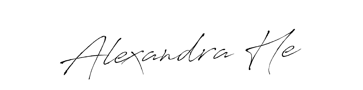 Here are the top 10 professional signature styles for the name Alexandra He. These are the best autograph styles you can use for your name. Alexandra He signature style 6 images and pictures png