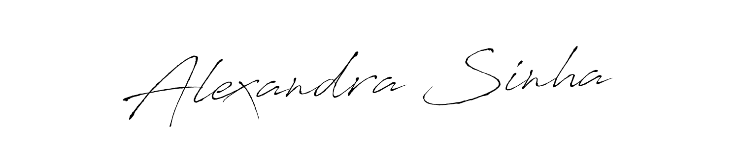 Design your own signature with our free online signature maker. With this signature software, you can create a handwritten (Antro_Vectra) signature for name Alexandra Sinha. Alexandra Sinha signature style 6 images and pictures png