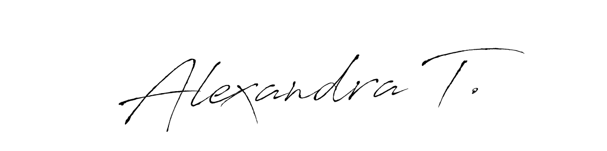 if you are searching for the best signature style for your name Alexandra T.. so please give up your signature search. here we have designed multiple signature styles  using Antro_Vectra. Alexandra T. signature style 6 images and pictures png