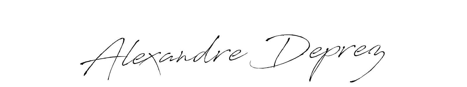 How to make Alexandre Deprez signature? Antro_Vectra is a professional autograph style. Create handwritten signature for Alexandre Deprez name. Alexandre Deprez signature style 6 images and pictures png