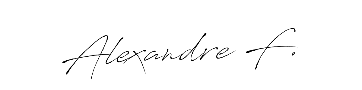 Alexandre F. stylish signature style. Best Handwritten Sign (Antro_Vectra) for my name. Handwritten Signature Collection Ideas for my name Alexandre F.. Alexandre F. signature style 6 images and pictures png