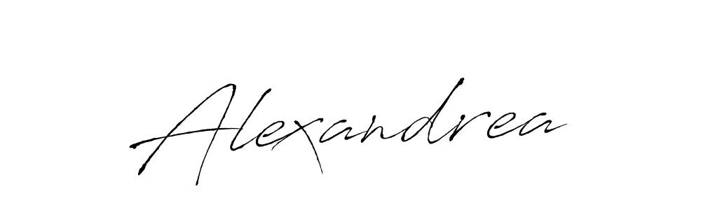 Design your own signature with our free online signature maker. With this signature software, you can create a handwritten (Antro_Vectra) signature for name Alexandrea. Alexandrea signature style 6 images and pictures png