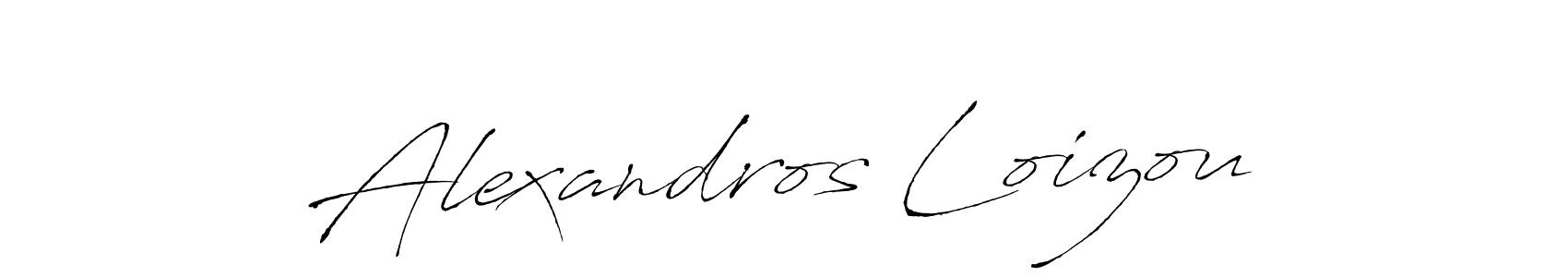 Alexandros Loizou stylish signature style. Best Handwritten Sign (Antro_Vectra) for my name. Handwritten Signature Collection Ideas for my name Alexandros Loizou. Alexandros Loizou signature style 6 images and pictures png