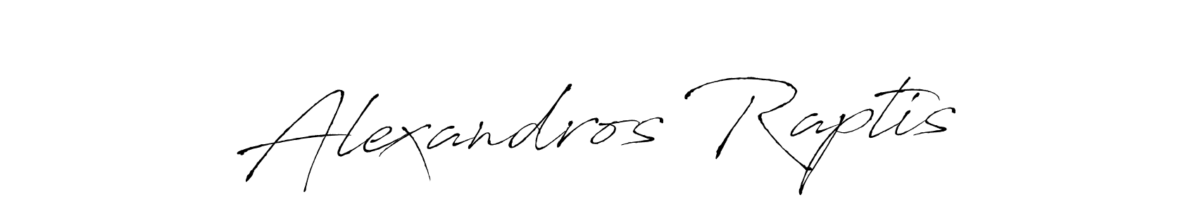 Make a beautiful signature design for name Alexandros Raptis. With this signature (Antro_Vectra) style, you can create a handwritten signature for free. Alexandros Raptis signature style 6 images and pictures png