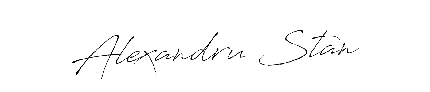 You should practise on your own different ways (Antro_Vectra) to write your name (Alexandru Stan) in signature. don't let someone else do it for you. Alexandru Stan signature style 6 images and pictures png