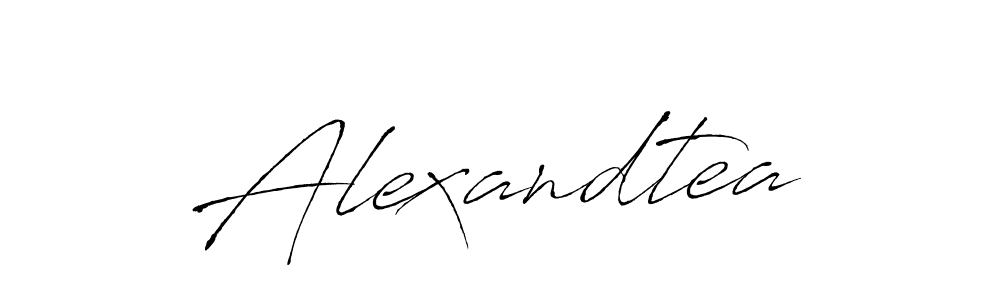 Create a beautiful signature design for name Alexandtea. With this signature (Antro_Vectra) fonts, you can make a handwritten signature for free. Alexandtea signature style 6 images and pictures png