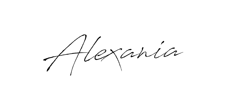 Make a beautiful signature design for name Alexania. With this signature (Antro_Vectra) style, you can create a handwritten signature for free. Alexania signature style 6 images and pictures png