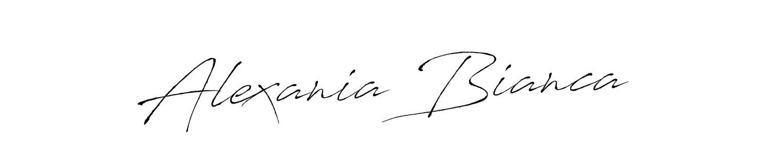 Design your own signature with our free online signature maker. With this signature software, you can create a handwritten (Antro_Vectra) signature for name Alexania Bianca. Alexania Bianca signature style 6 images and pictures png