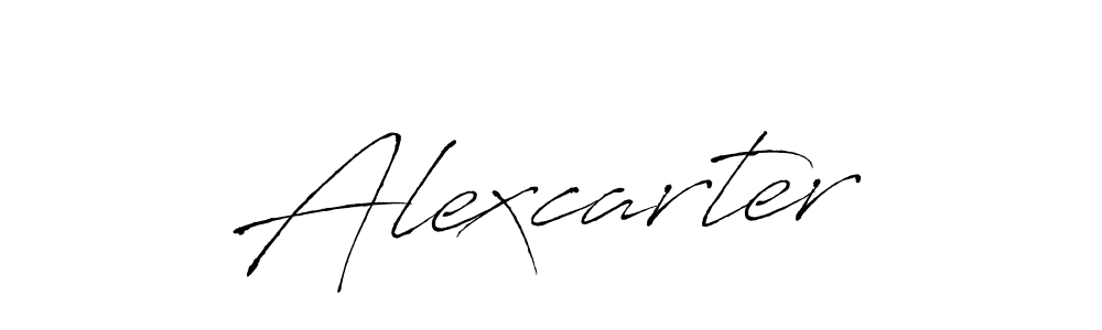 How to make Alexcarter signature? Antro_Vectra is a professional autograph style. Create handwritten signature for Alexcarter name. Alexcarter signature style 6 images and pictures png