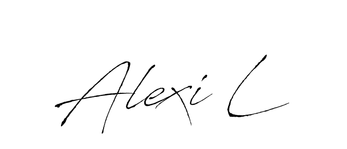 The best way (Antro_Vectra) to make a short signature is to pick only two or three words in your name. The name Alexi L include a total of six letters. For converting this name. Alexi L signature style 6 images and pictures png