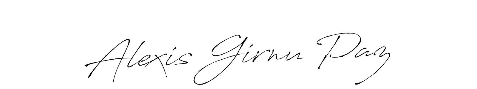 Create a beautiful signature design for name Alexis Girnu Paz. With this signature (Antro_Vectra) fonts, you can make a handwritten signature for free. Alexis Girnu Paz signature style 6 images and pictures png
