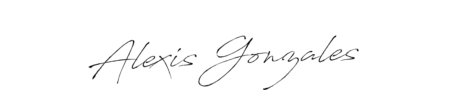 How to make Alexis Gonzales signature? Antro_Vectra is a professional autograph style. Create handwritten signature for Alexis Gonzales name. Alexis Gonzales signature style 6 images and pictures png